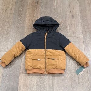 Telluride Clothing Co Boys black & brown Jacket. Size:4T. NWT.